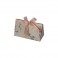 Bolsa de cartón con estampado de mármol rosa, para joyería